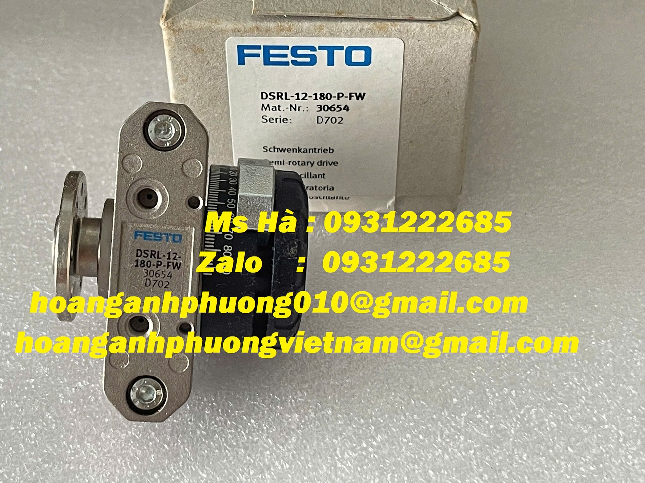 Bảo hành 12 tháng - Xi lanh xoay Festo DSRL-12-180-P-FW
